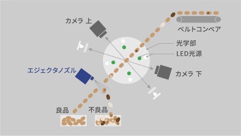 ベルト式光選別